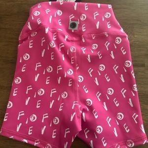 Five dancewear pink shorts